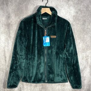 New Columbia Cozy Forest Green Teddy Jacket NWT Small